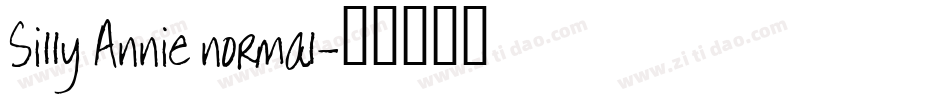 Silly Annie normal字体转换